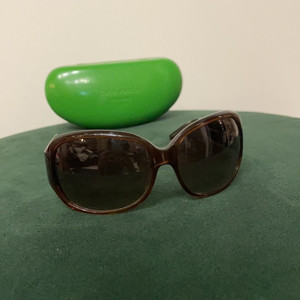 Kate Spade New York tortoise and brown sunglasses with case used